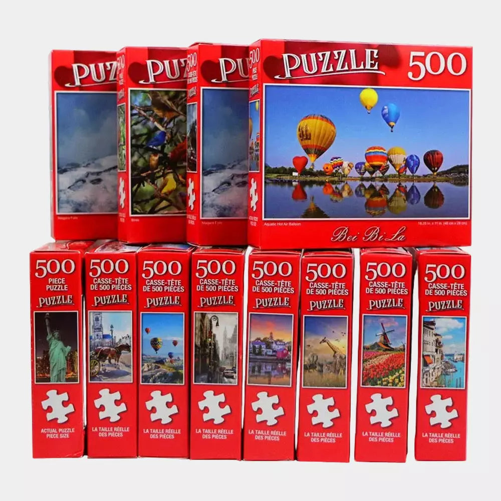 Puzzle Paisagens 500 Peças – Jogo Educativo e Relaxante para Crianças e Adultos