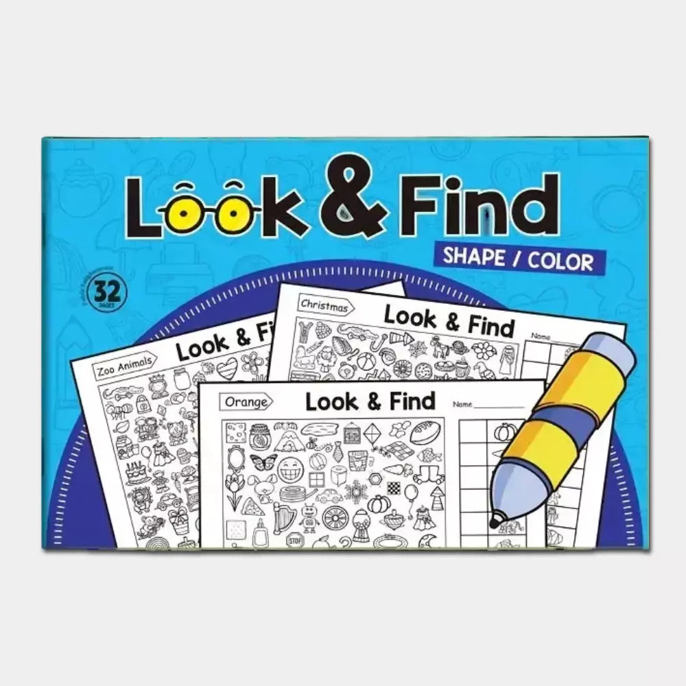 Livro Infantil de Colorir e Procurar Objetos Ocultos – Mais de 100 Atividades Educativas Interativas