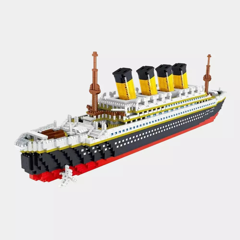 Navio Titanic em Blocos de Montar 4000+ Peças – Modelo de Cruzeiro MOC Compatível com LEGO para Adultos e Jovens