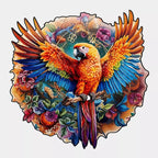 Rompecabezas de Madera Loro 3D Irregular – Puzzle Animal Educativo y Decorativo