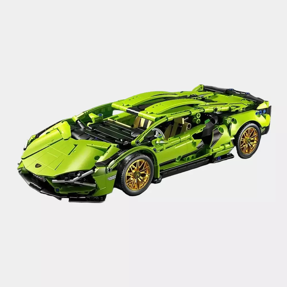 Blocos de Construção Técnicos Carro de Corrida ToylinX com Controle Remoto – Modelo Esportivo Mecânico Compatível com LEGO