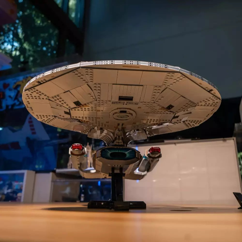Blocos de Montar Nave Espacial Star Trek – Kit de Construção Criativo para Adultos e Fãs de Ficção Científica